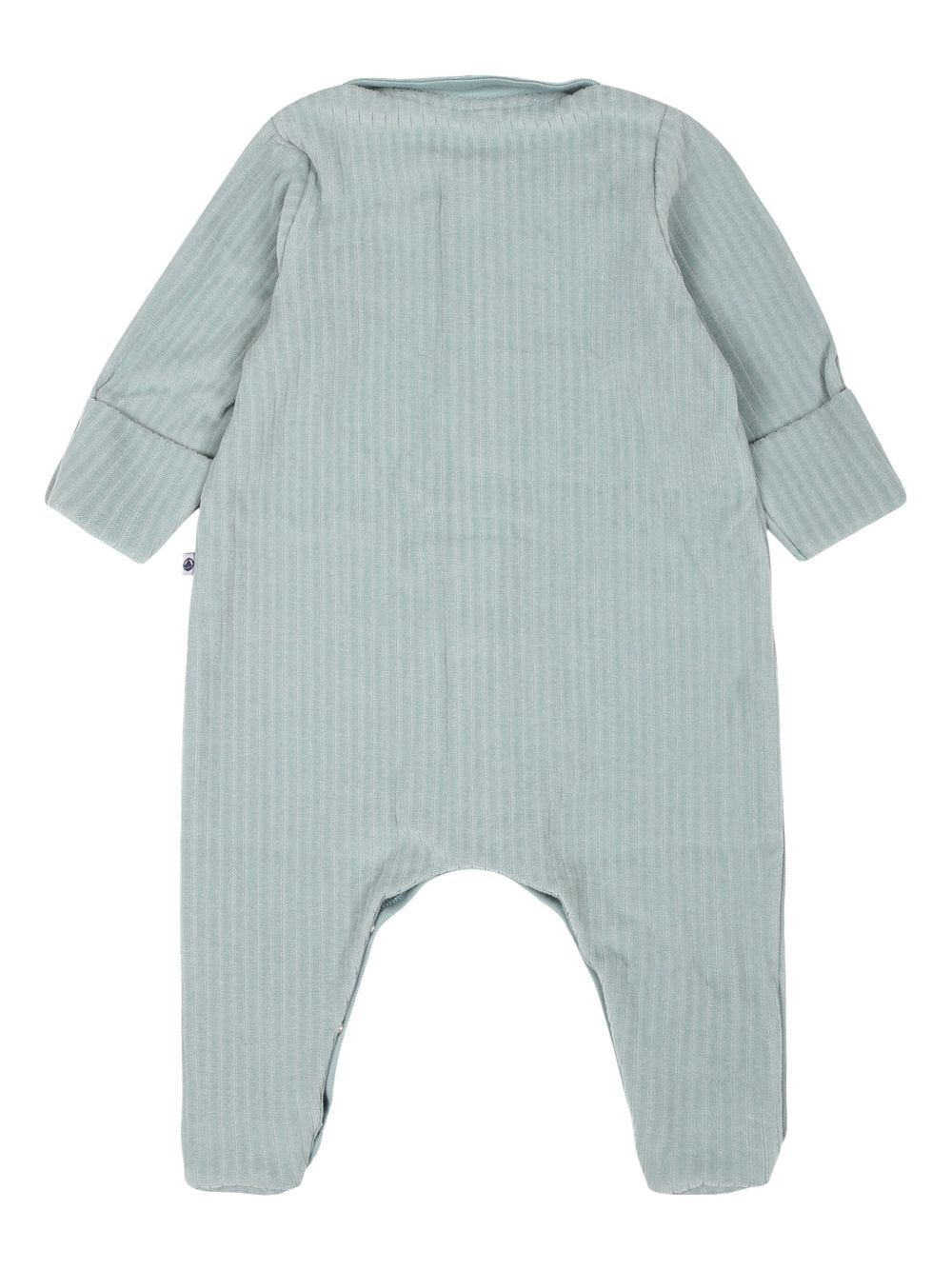 Tutina verde in ciniglia cuore ricamo neonato A0ATO 01 PETIT BATEAU KIDS 