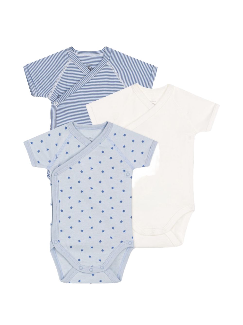 Set body fantasia azzurro neonato (3pz) A0AUW 00 PETIT BATEAU KIDS 