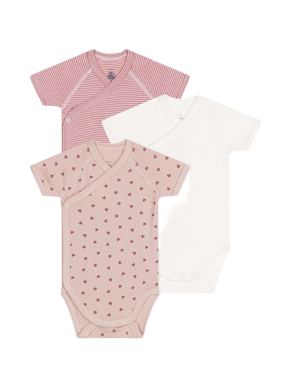 Set body fantasia rosa neonata (3pz) A0AUW 98 PETIT BATEAU KIDS 