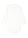 Baby girl long sleeve white bodysuit