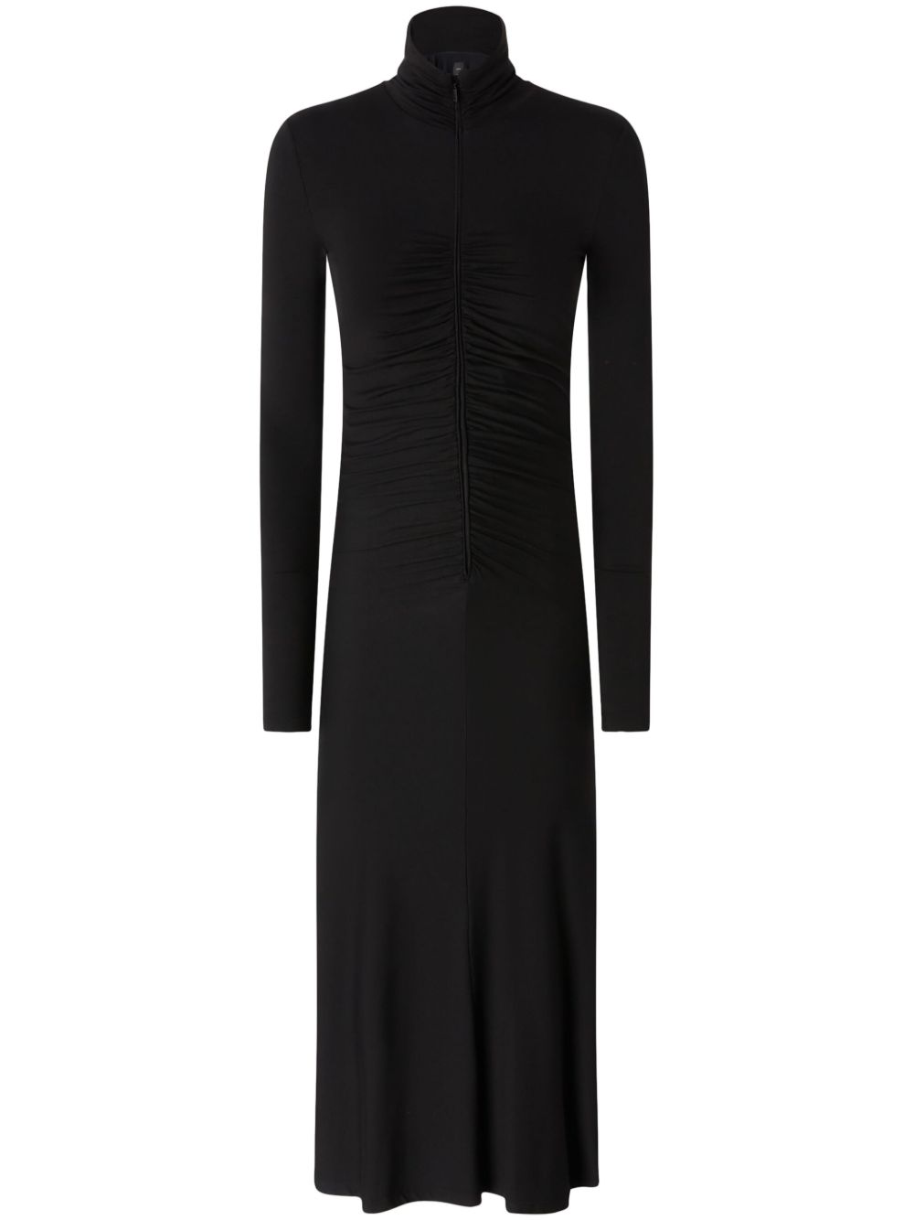 Abito lungo drappeggio in vita nero 104502A29B Z99 PINKO 
