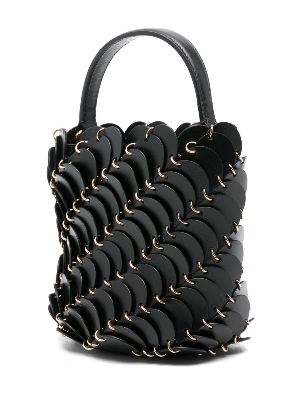 Borsa a secchiello Pacoïo piccola nera 23HSS0393CLF159 P001 RABANNE 