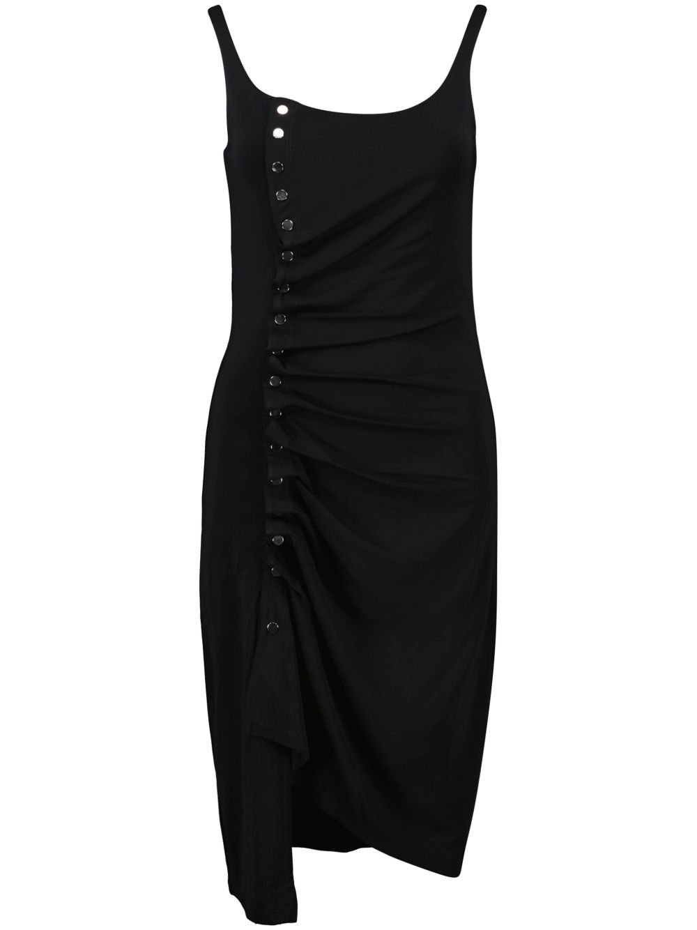 Abito nero drappeggiato 24AJRO856VI0386 P001 RABANNE 
