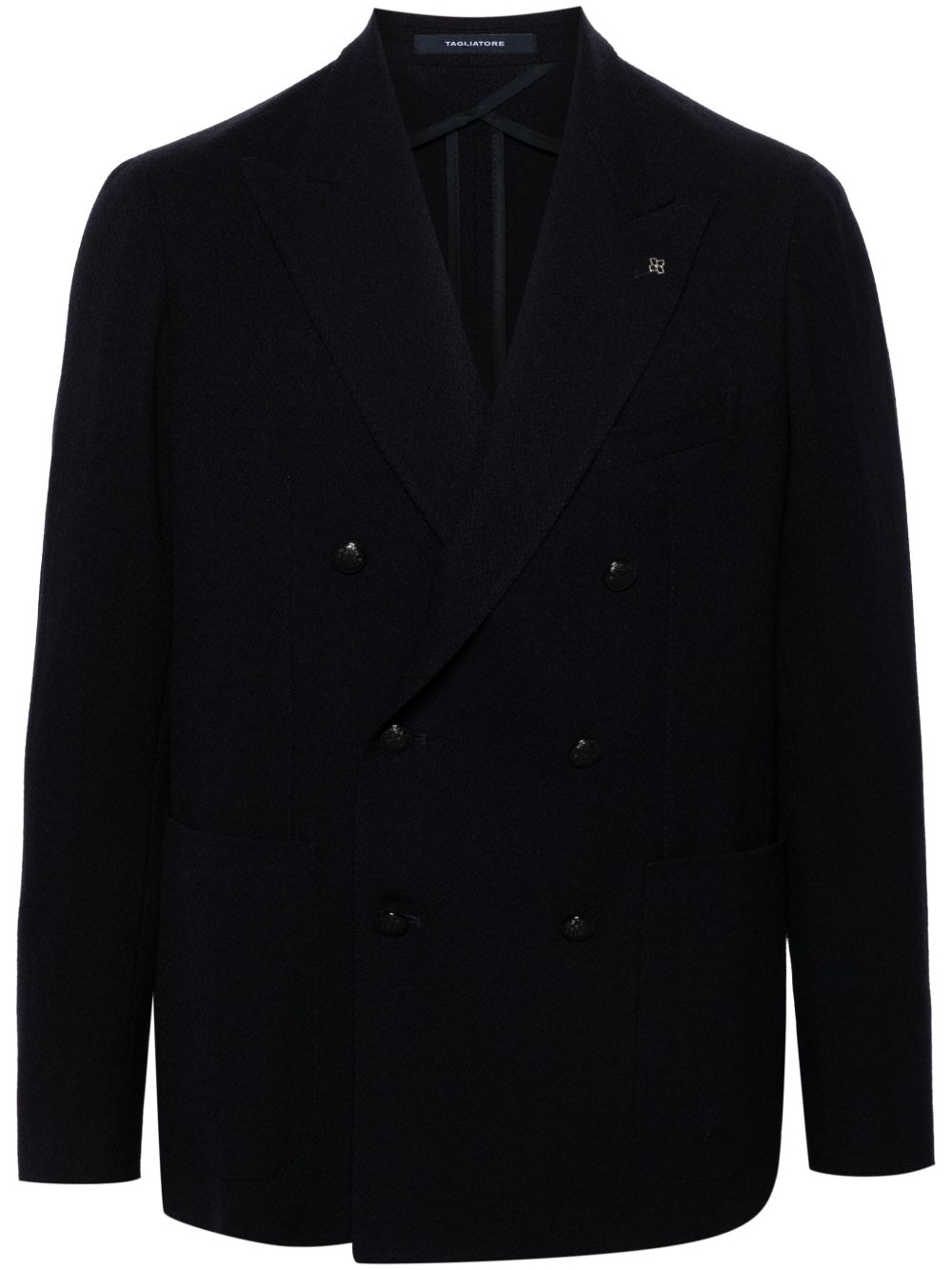 Blazer doppiopetto blu costruzione bouclé lana 1SMC20K120162 B1024 TAGLIATORE 
