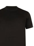 T-shirt basic verde mini etichetta laterale