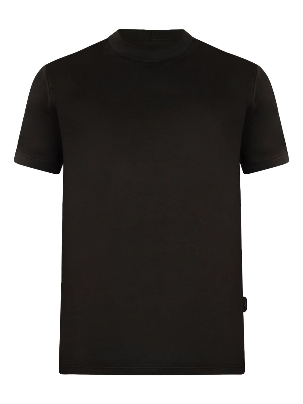 T-shirt basic verde mini etichetta laterale XM4132 VERDE YES LONDON 