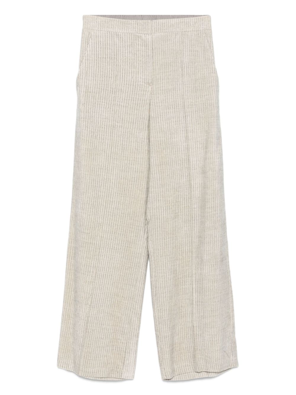 Pantaloni in Velluto a Coste Grigio Chiaro 165137A5053 PERLA ALYSI 
