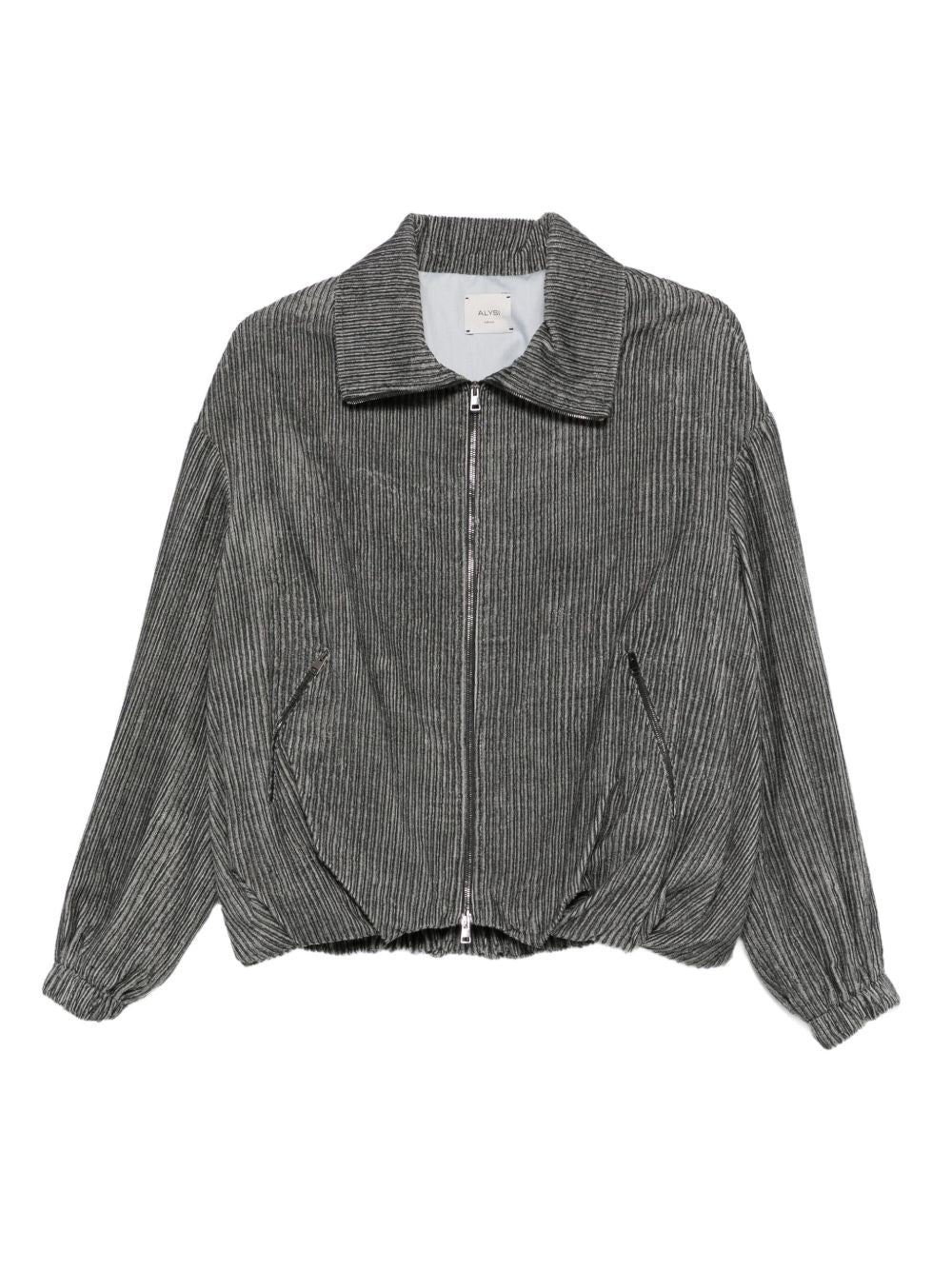 Giacca in Velluto a Coste con Zip  Perla 165913A5053 GREY ALYSI 