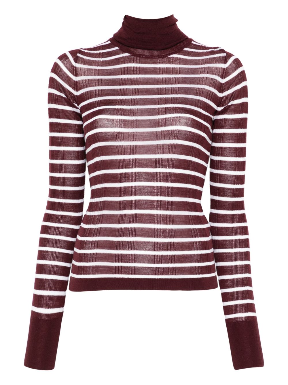 Top a Collo Alto a Righe Marrone 265455A5050 UV ALYSI 