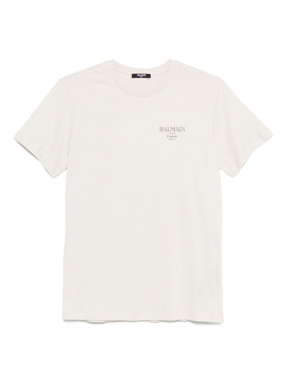 T-shirt Bambina in Cotone Beige con Logo BX8P91Z3186 107NE BALMAIN KIDS 
