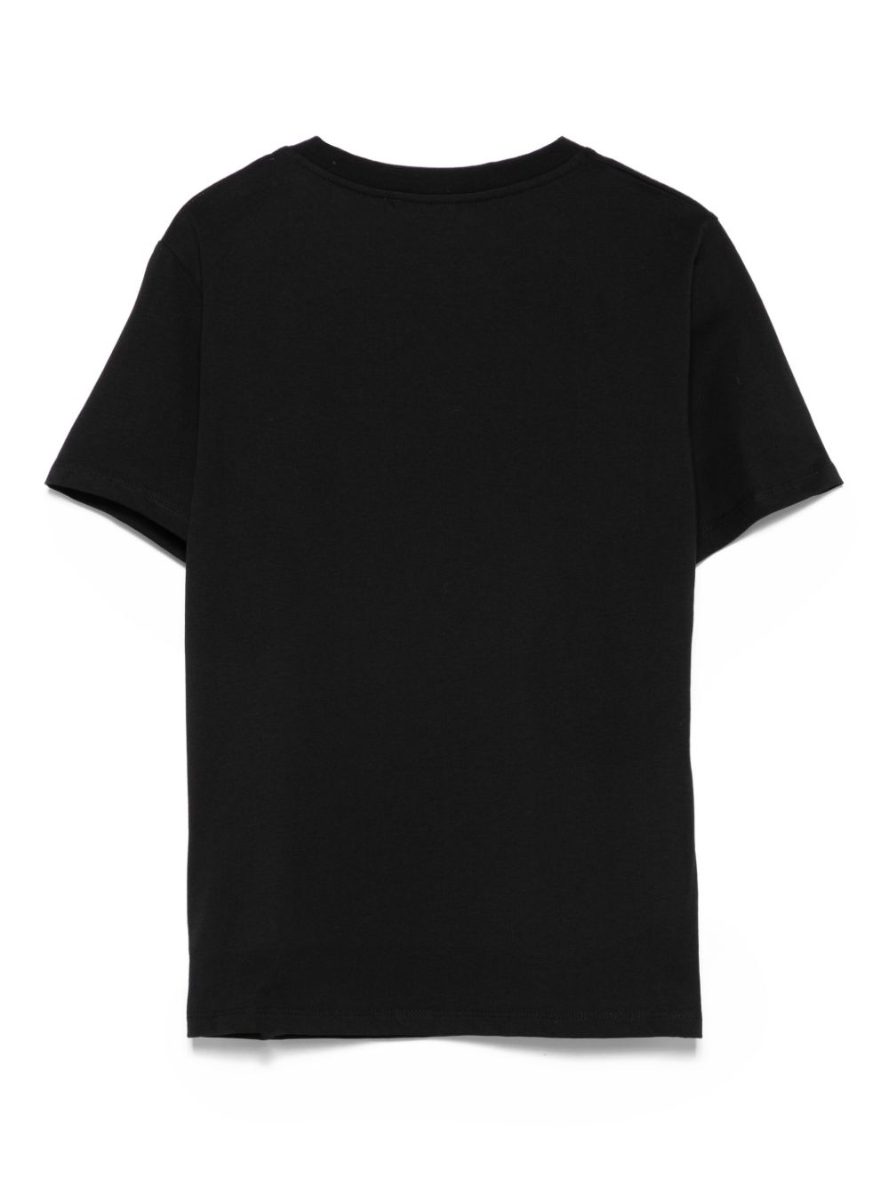 T-shirt Nera con Bottoni e Logo BX8R51Z3186 930OR BALMAIN KIDS 