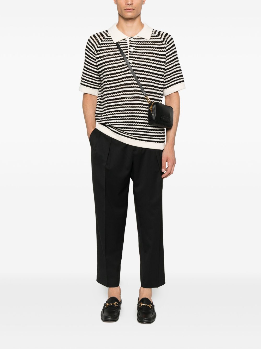 Pantaloni Neri con Pieghe PORTOBELLOS400100 00010 BRIGLIA 