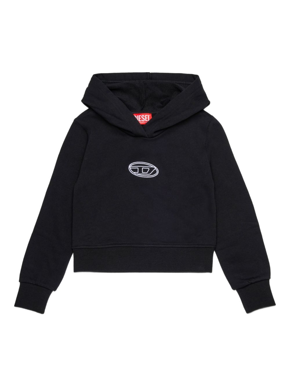 Felpa con Cappuccio e Logo Ricamato J02416KYAX3 K900 DIESEL KIDS 