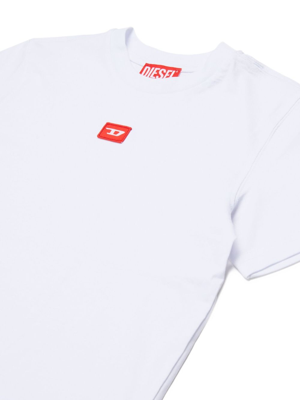T-shirt Bianca con Logo J025010GRAI K100 DIESEL KIDS 