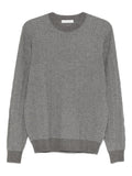 Maglione con motivo geometrico grigio