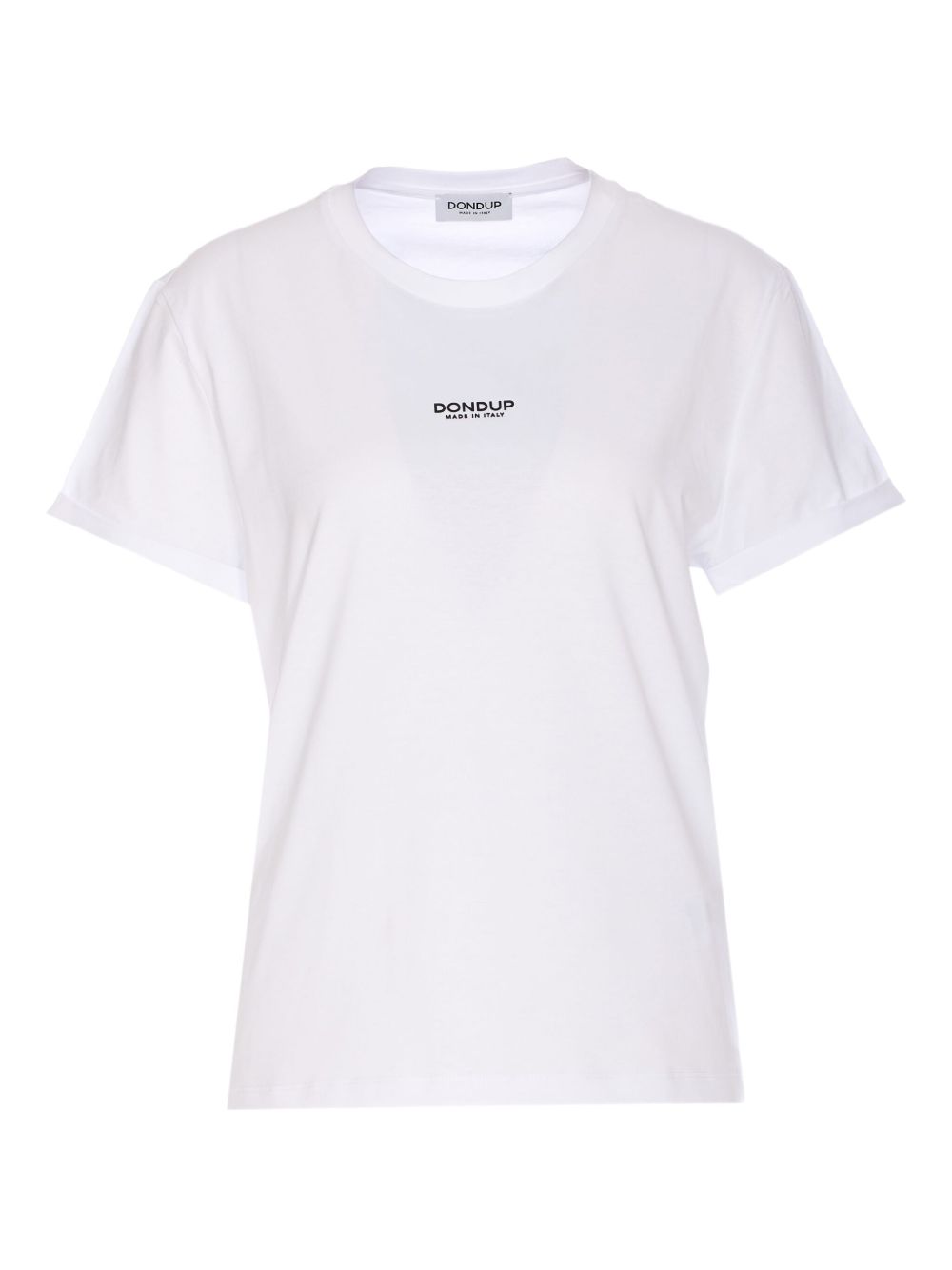 T-shirt con Logo Bianca DS039JF0271DDU6DD 000 DONDUP 