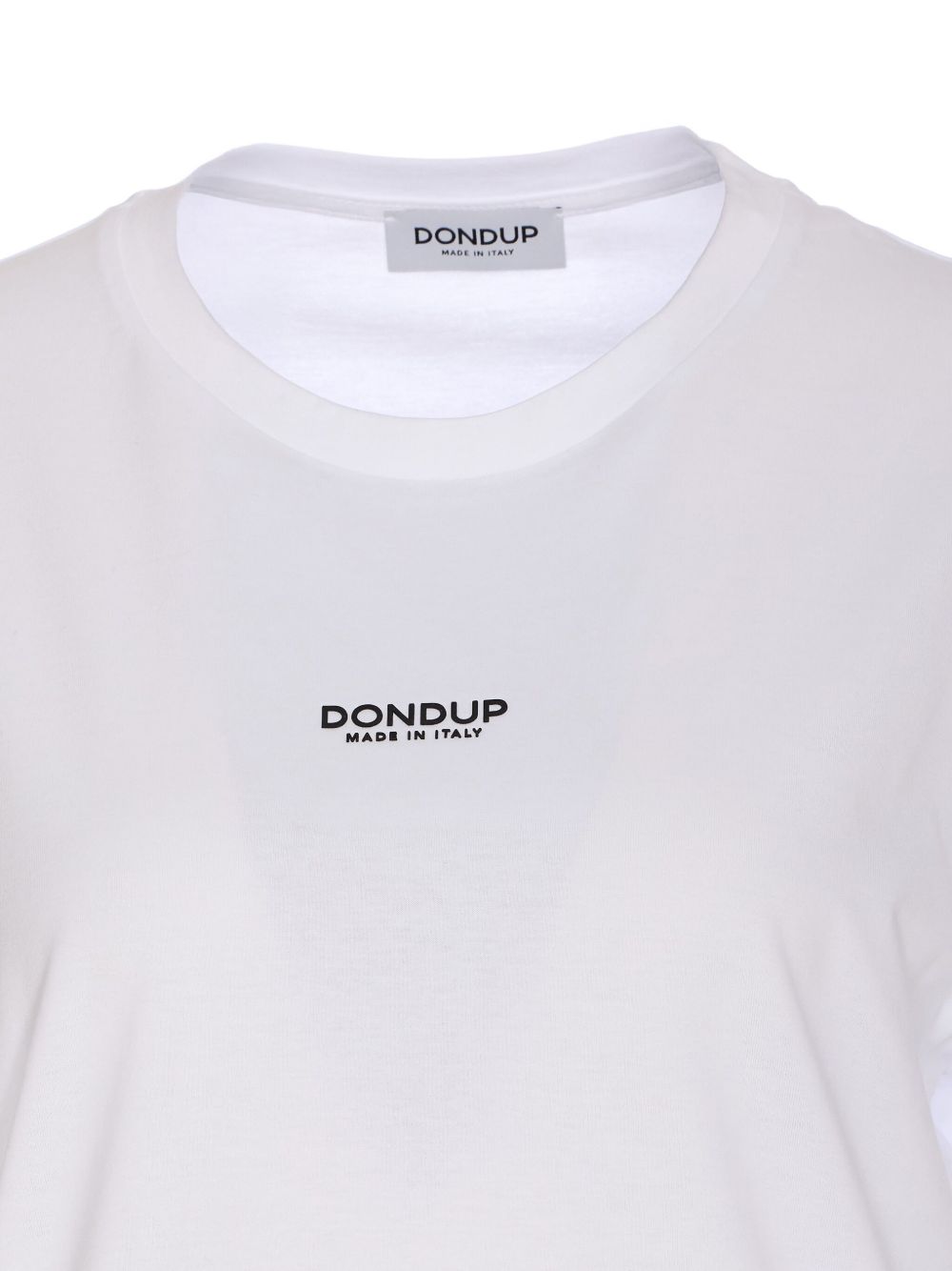 T-shirt con Logo Bianca DS039JF0271DDU6DD 000 DONDUP 