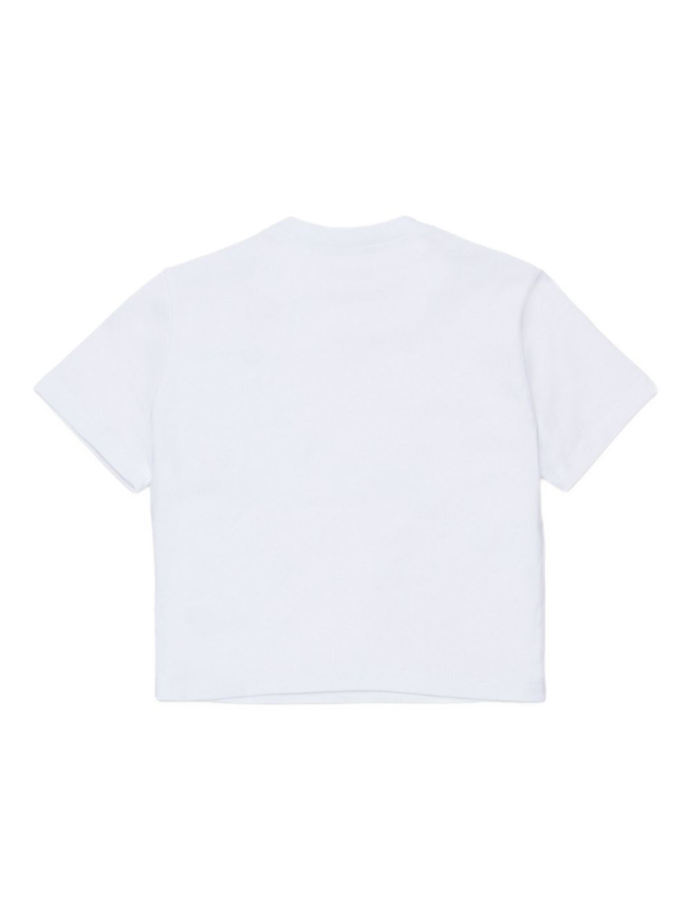 T-shirt Bianca con Stampa e Taschino DQ3137D00XM DQ100 DSQUARED KIDS 