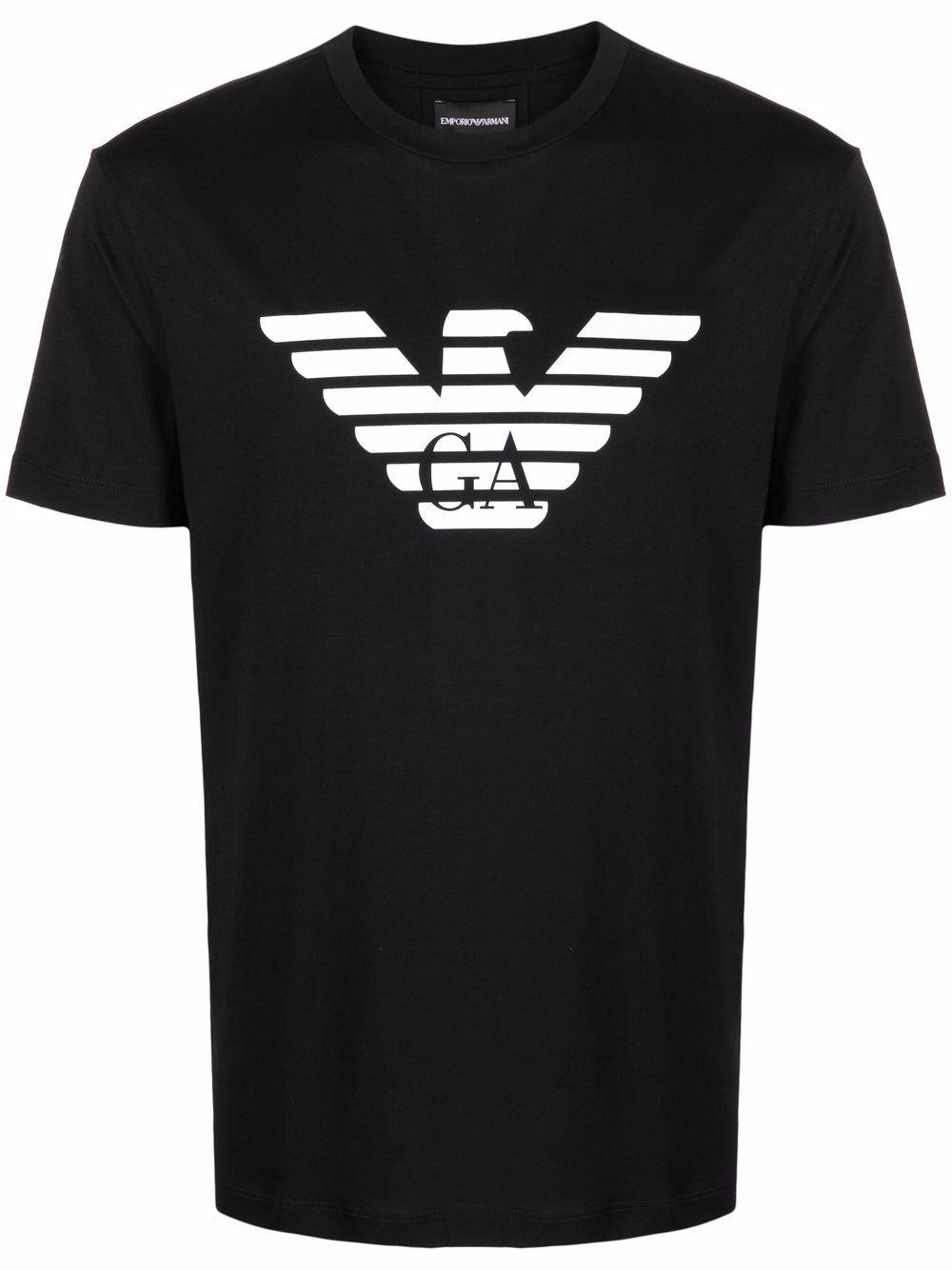 T-shirt con stampa logo davanti e collo a giro 8N1TN51JPZZ 0022 EMPORIO ARMANI 