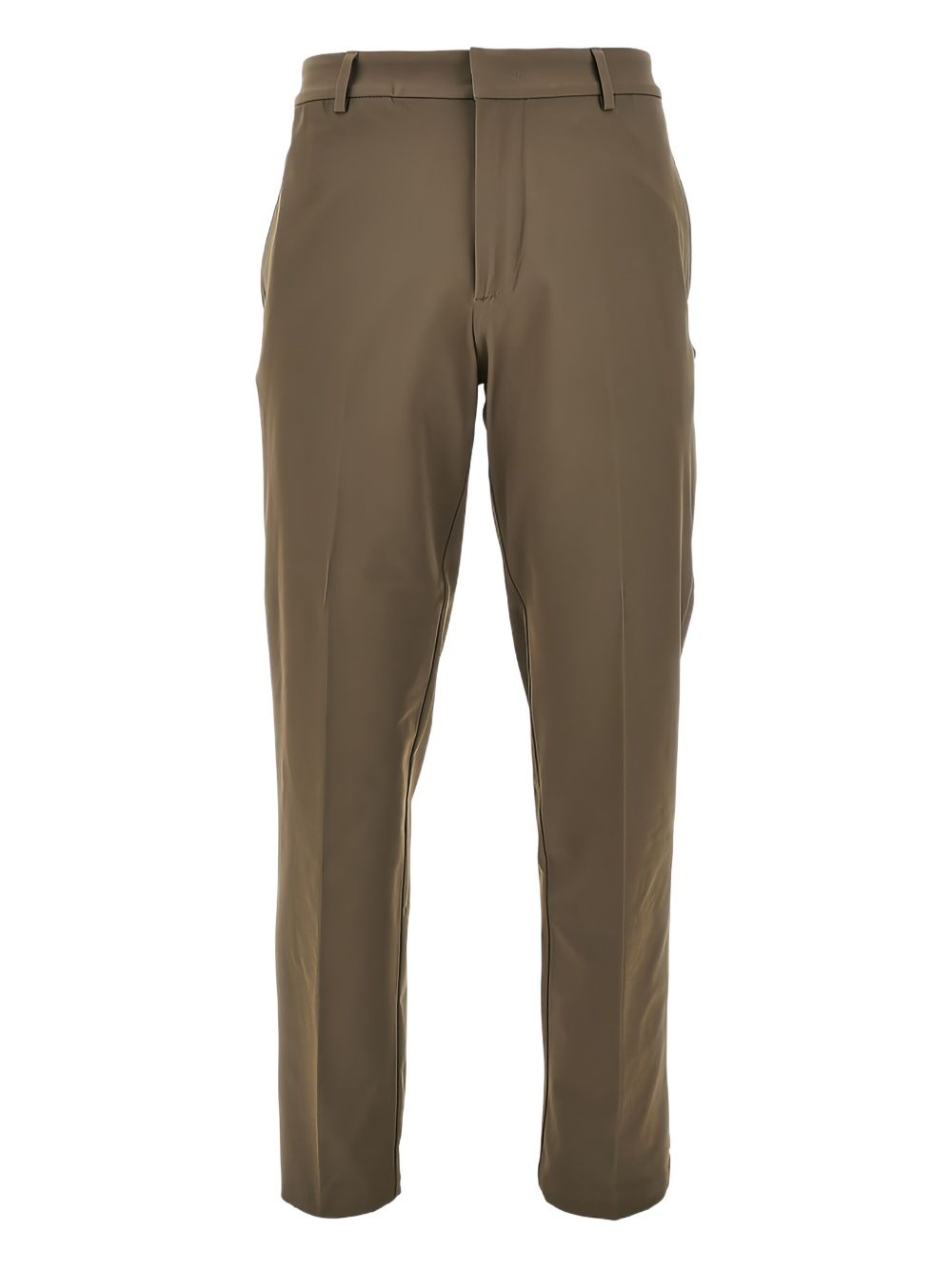 Pantaloni marroni a gamba dritta con passanti per cintura EM001505AF18502 U6189 EMPORIO ARMANI 