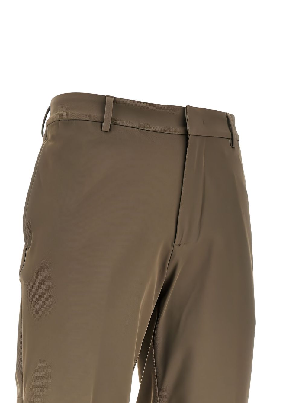 Pantaloni marroni a gamba dritta con passanti per cintura EM001505AF18502 U6189 EMPORIO ARMANI 