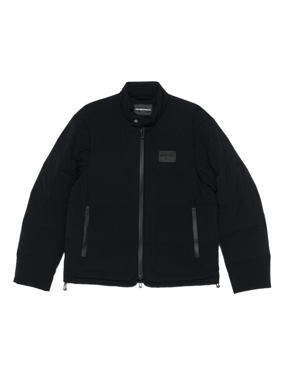 Giubbino nero con logo e chiusura a zip EM003278AF18499 UC001 EMPORIO ARMANI 