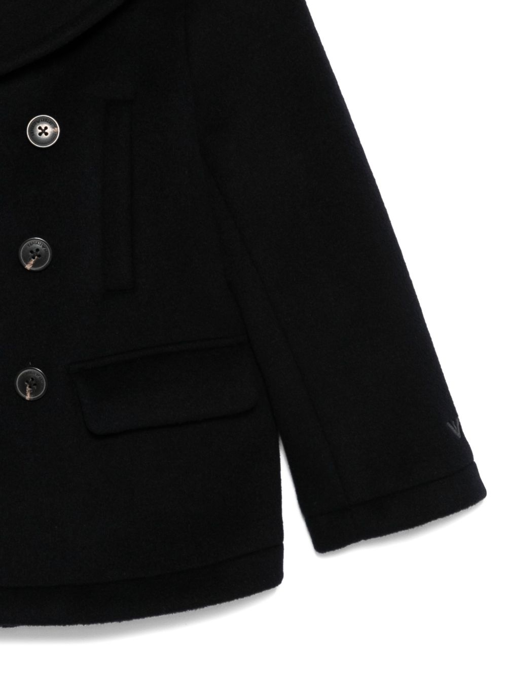 Cappotto per bambini blu doppiopetto EB000492AF16038 UB118 EMPORIO ARMANI KIDS 