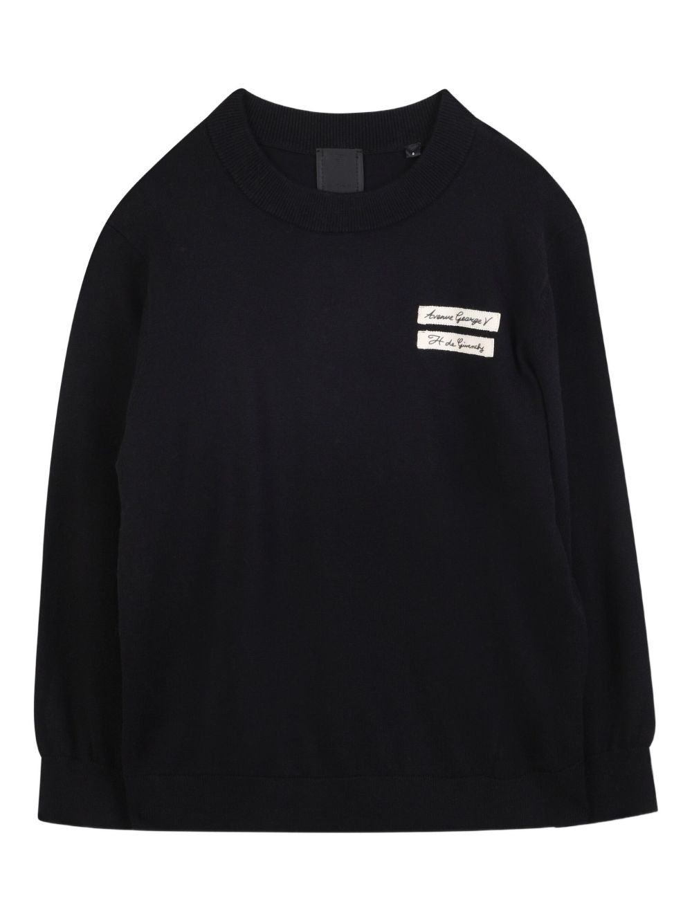 Felpa con Applicazione Ricamata e Maniche Lunghe H30947 09B GIVENCHY KIDS 