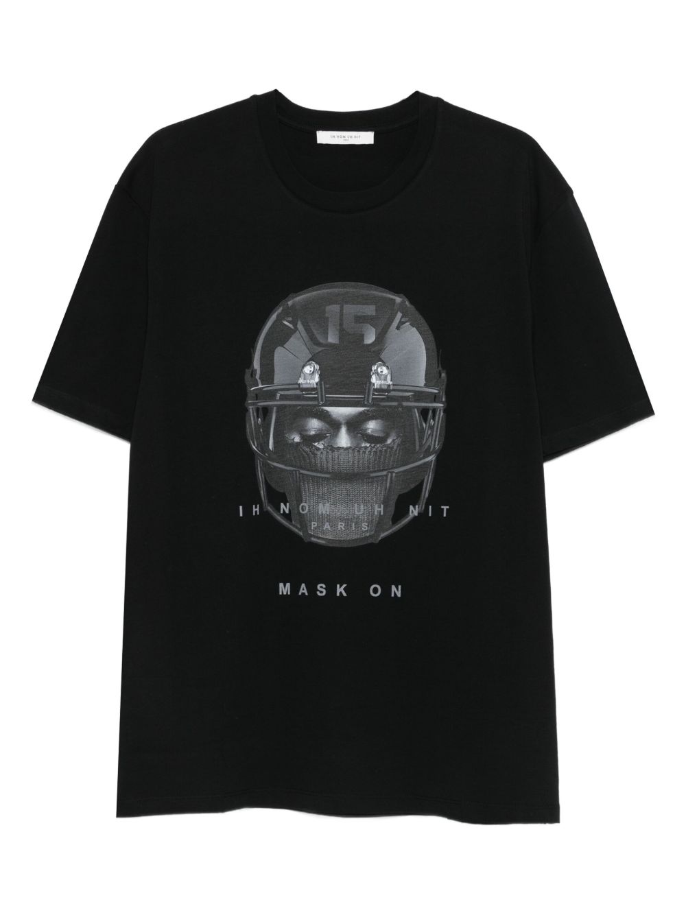 T-shirt Nera con Grafica NUW25228 009 IH NOM UH NIT 