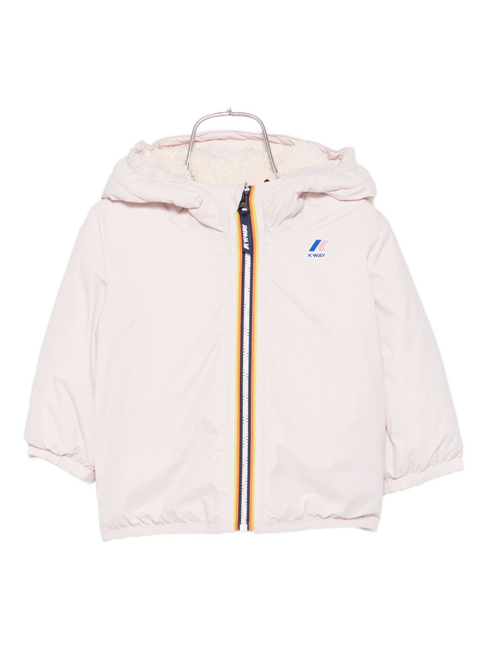 Giacca rosa E. Le Vrai 4.0 Claudine con cappuccio K7142RW W7G K-WAY KIDS 