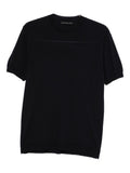 T-shirt Blu a Maniche Corte Girocollo