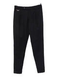 Blue D-ring pleated trousers