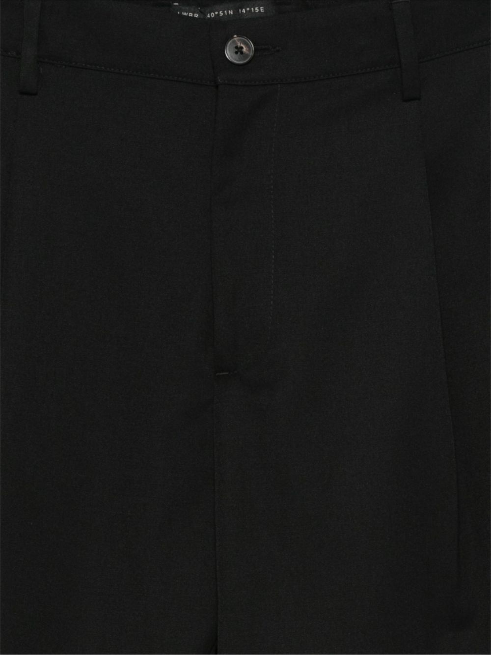 Pantaloni Neri Plissettati con Tasche L1PFW25266942 D001 LOW BRAND 
