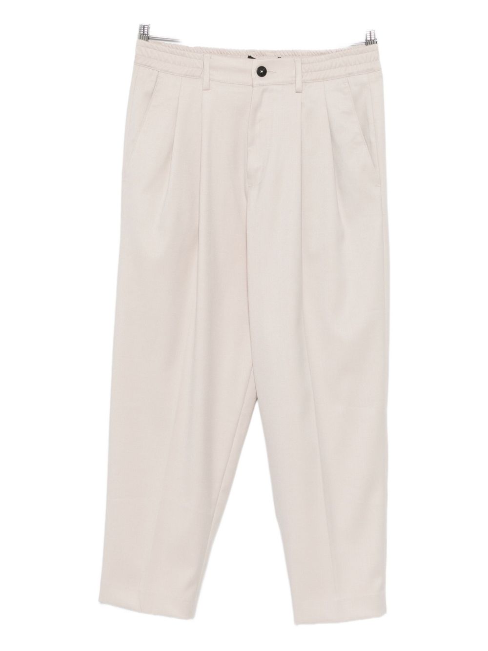 Pantaloni beige dritti con pieghe L1PFW25266968 A039 LOW BRAND 