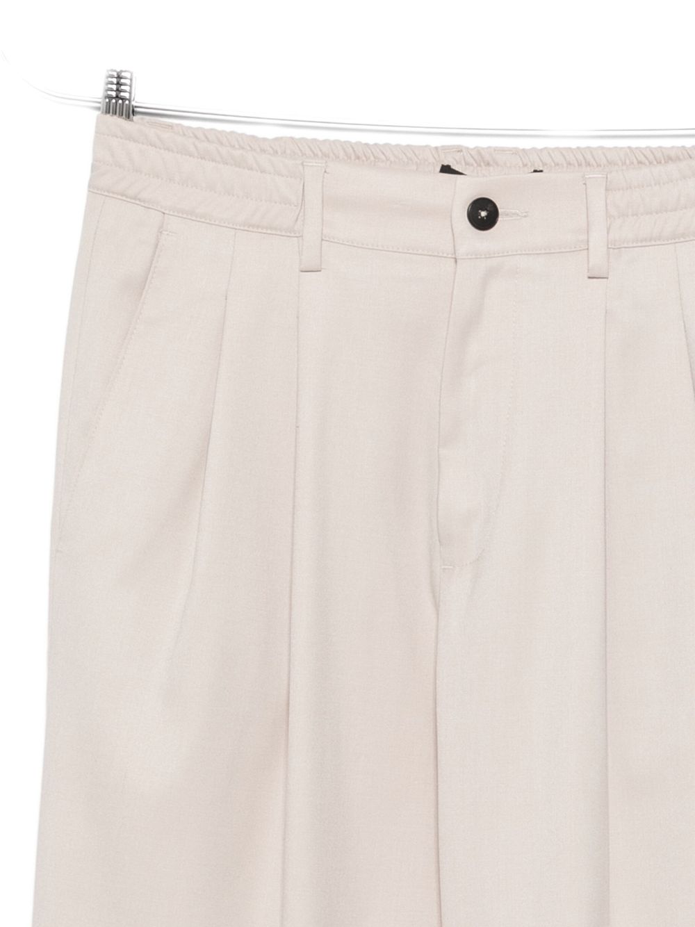 Pantaloni beige dritti con pieghe L1PFW25266968 A039 LOW BRAND 