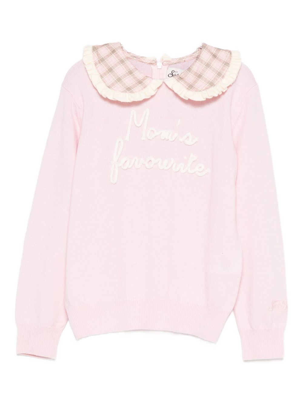 MC2 Bambini di San Barto Maglione Alba rosa chiaro con colletto arricciato ALB001 01769I MC2 SAINT BARTH KIDS 