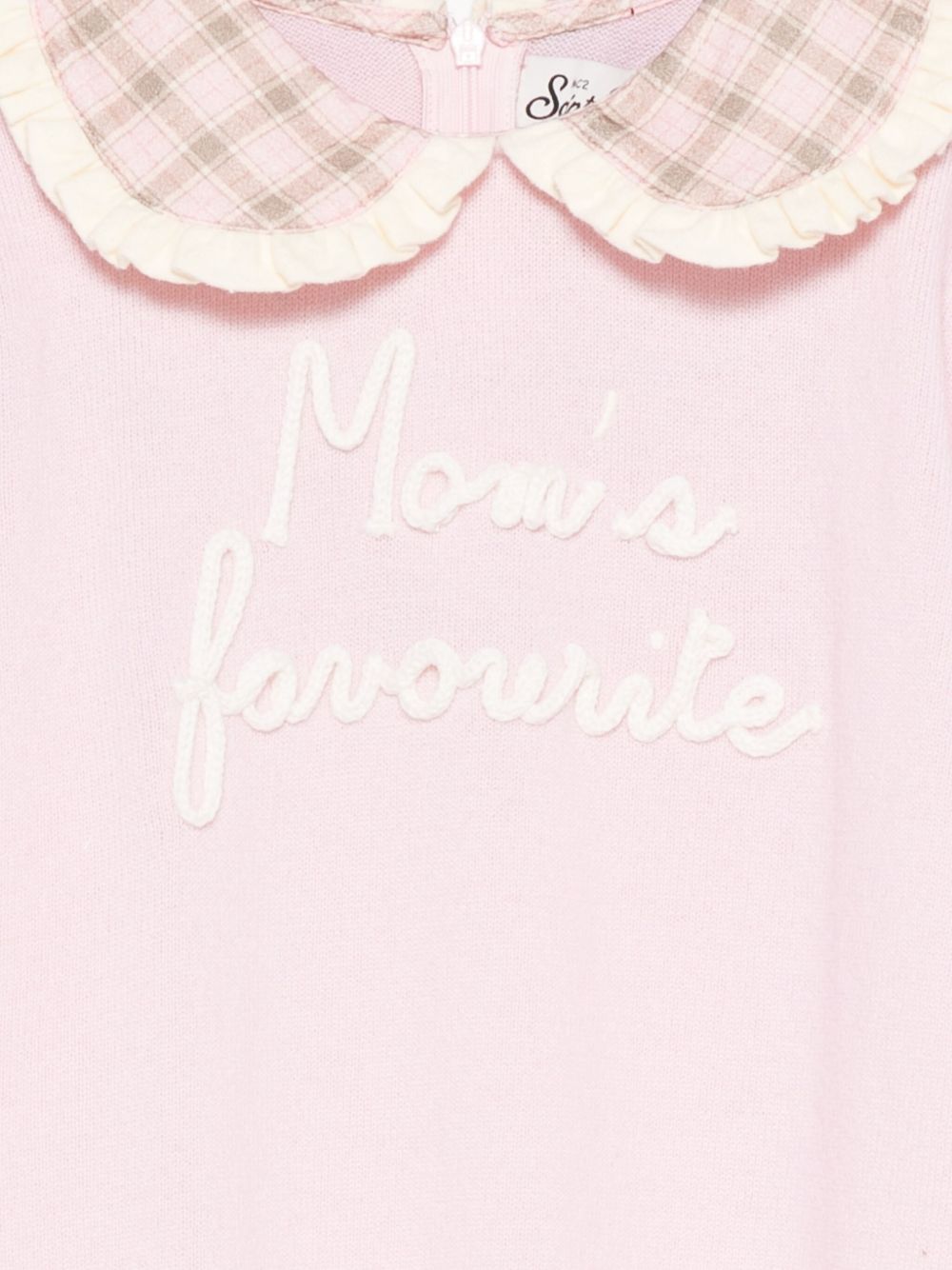 MC2 Bambini di San Barto Maglione Alba rosa chiaro con colletto arricciato ALB001 01769I MC2 SAINT BARTH KIDS 