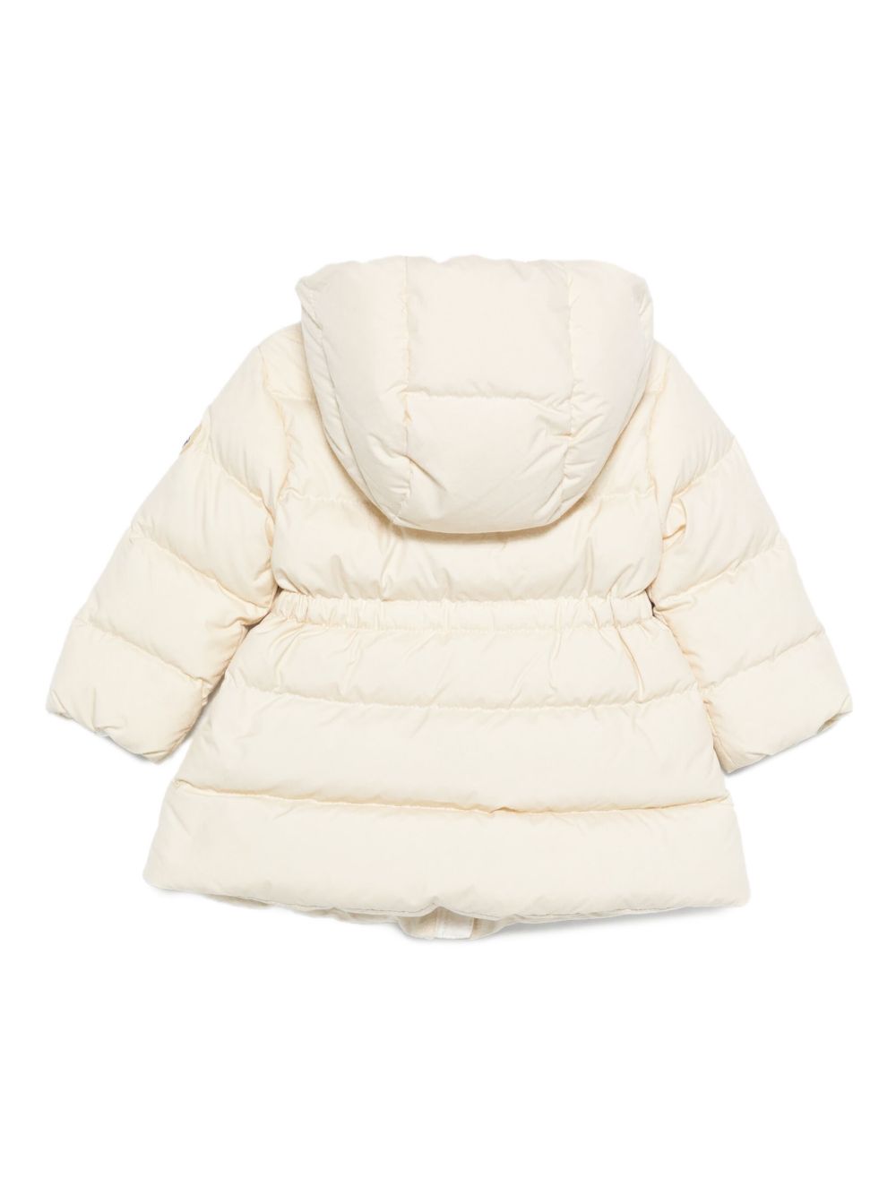 Giacca Trapuntata Beige con Cappuccio e Zip K29511C00001597YW 041 MONCLER KIDS 