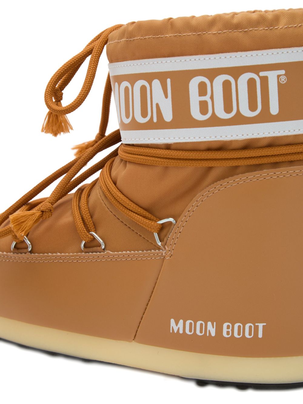 Moon Boot Kids Stivali Icon Low Brown con lacci e logo 80D1409340 M008 MOON BOOT 