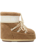 Moon Boot Kids Icon Low Camel Boots with Logo and Laces