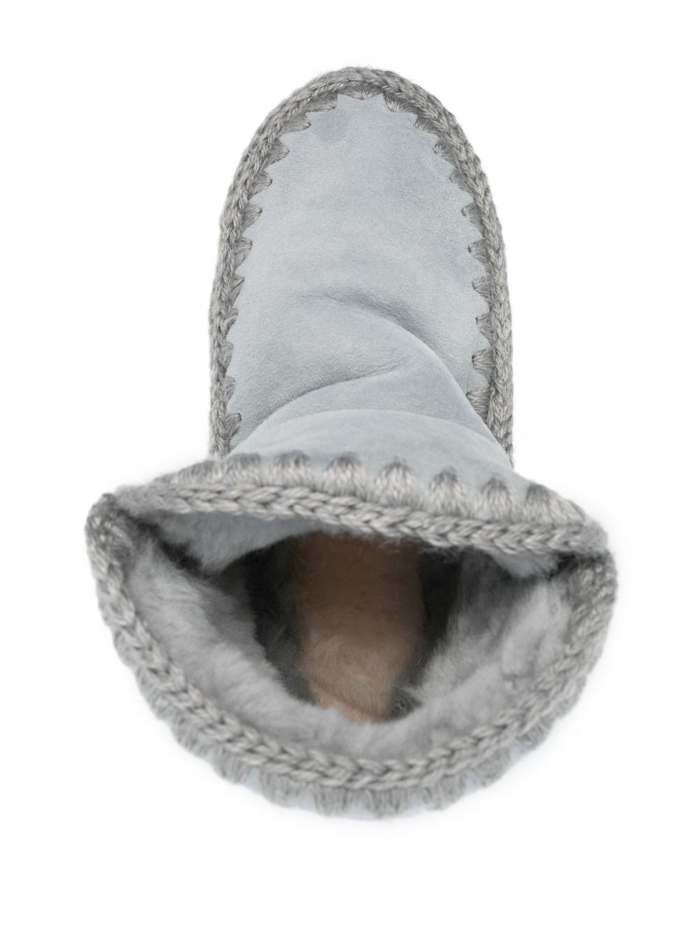 Stivaletti grigio chiaro con cuciture decorative MUFW101050A ICSEA MOU 