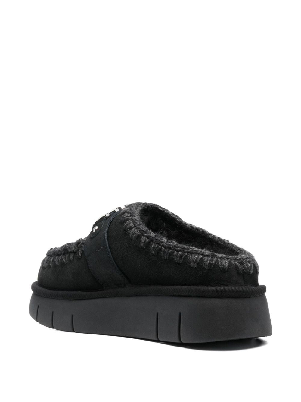 Mules con applicazione MUFW531001A BKBK MOU 