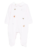 Tutina con colletto rosa