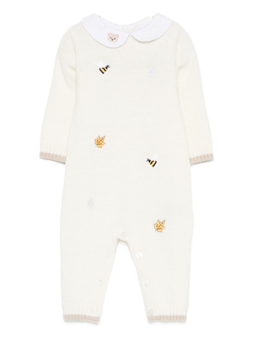 Tutina bianca con ricamo I250090 BIANCO NANAN KIDS 
