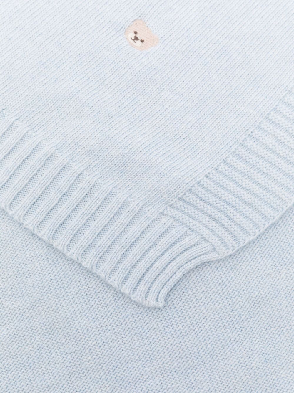 Coperta azzurra con ricamo I25012 AZZURRO NANAN KIDS 