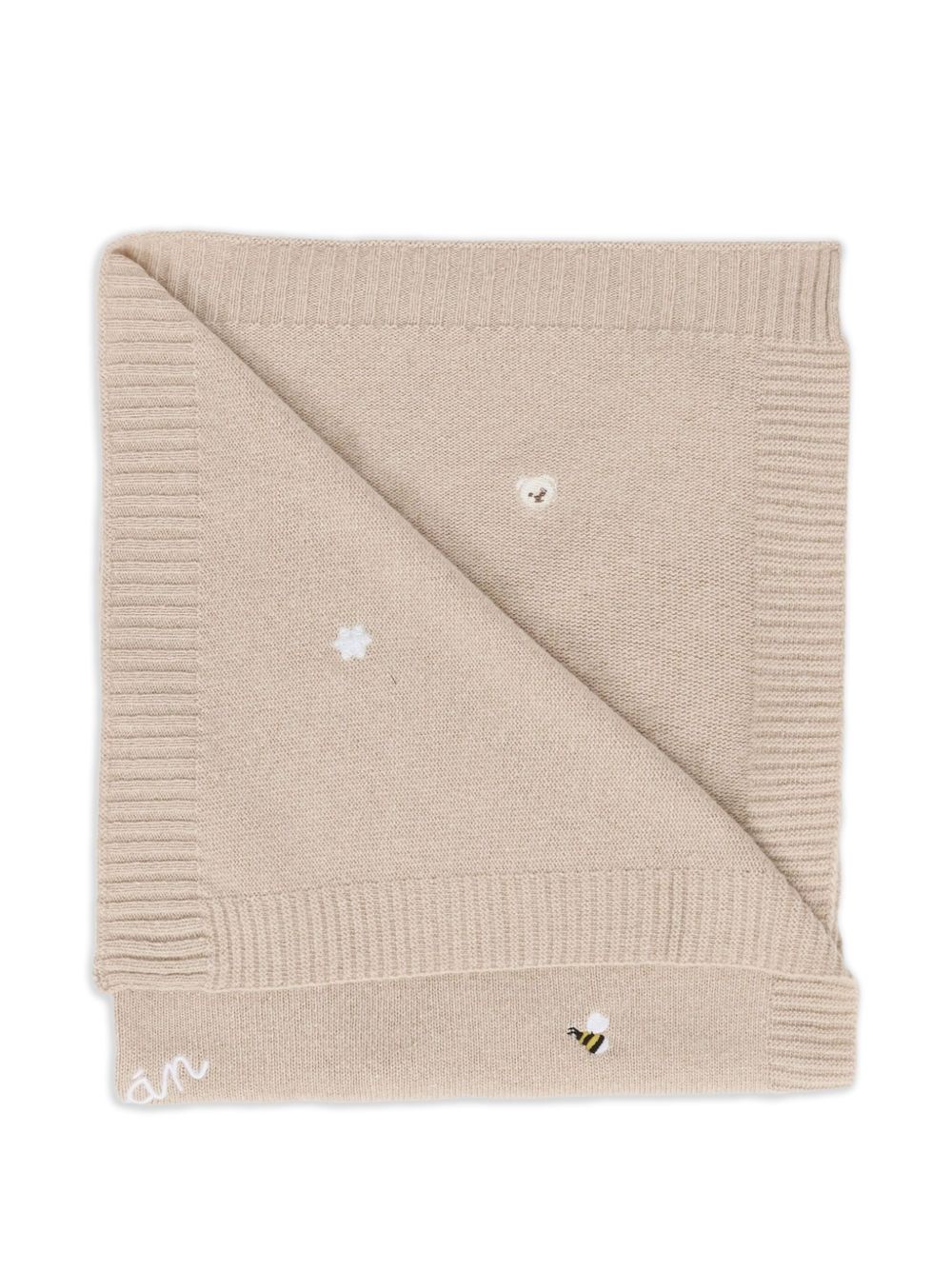 Coperta Beige per Bambini con Logo Ricamato I25012 BEIGE NANAN KIDS 