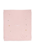 Pink Baby Blanket with Embroidery