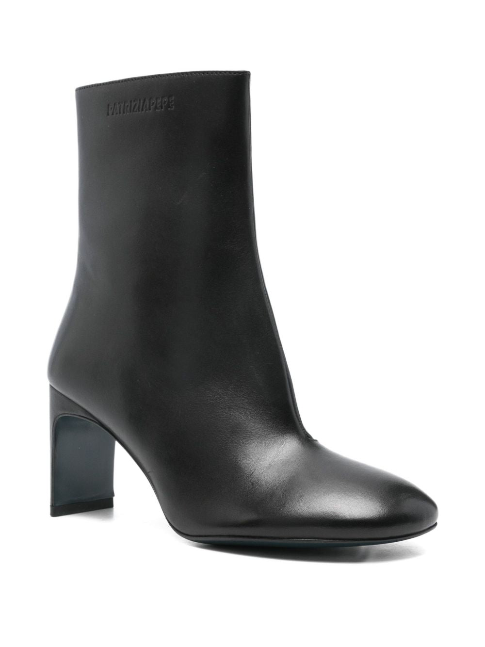 Stivali neri in pelle con tacco 80mm 2Y0036L048 K103 PATRIZIA PEPE 