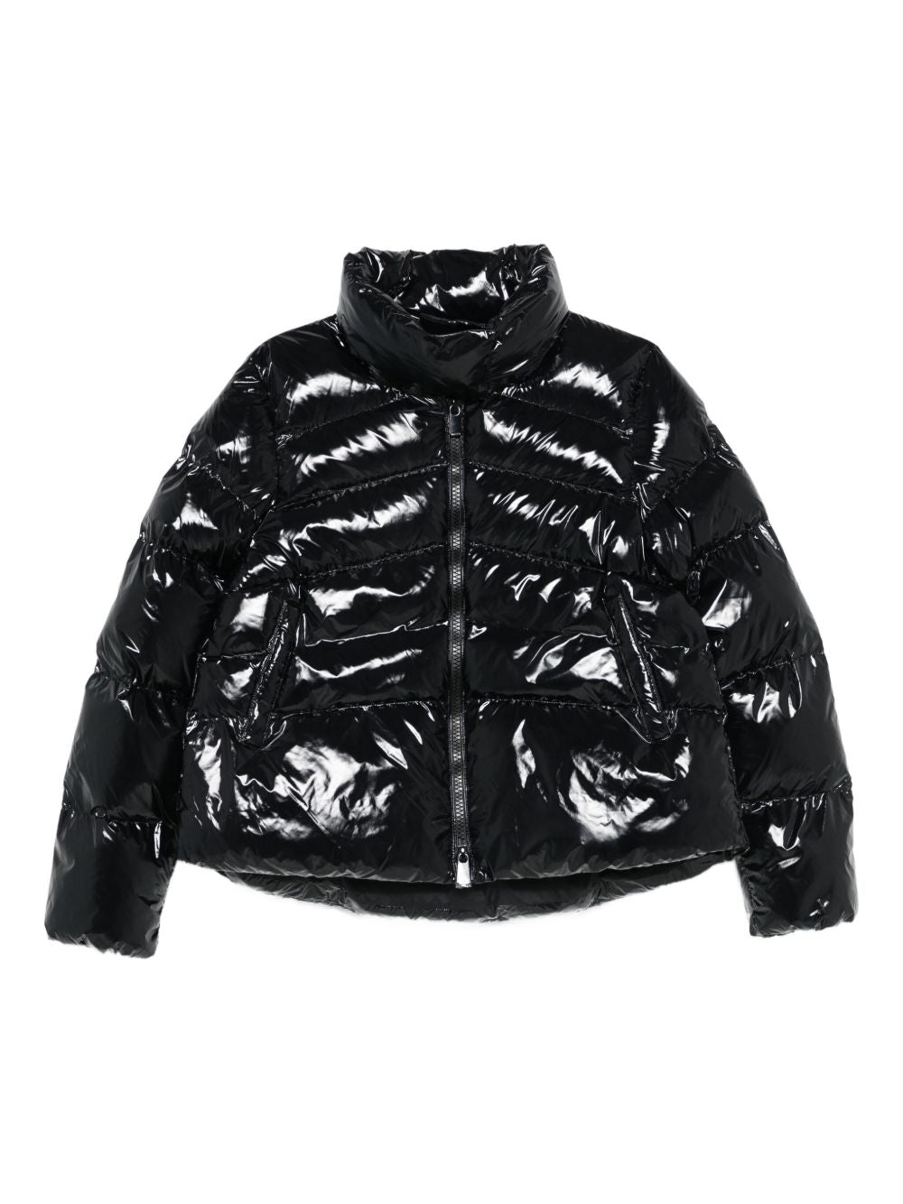 Piumino nero con chiusura a zip e tasche a filetto 101598A2P7 Z99 PINKO 
