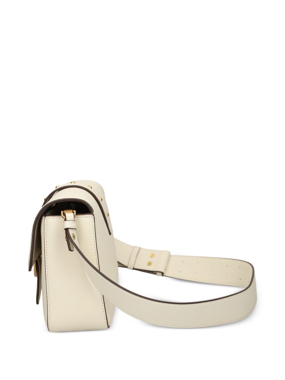 Borsa bianco oro con borchie e tracolla regolabile 104524A2OX Z14Q PINKO 